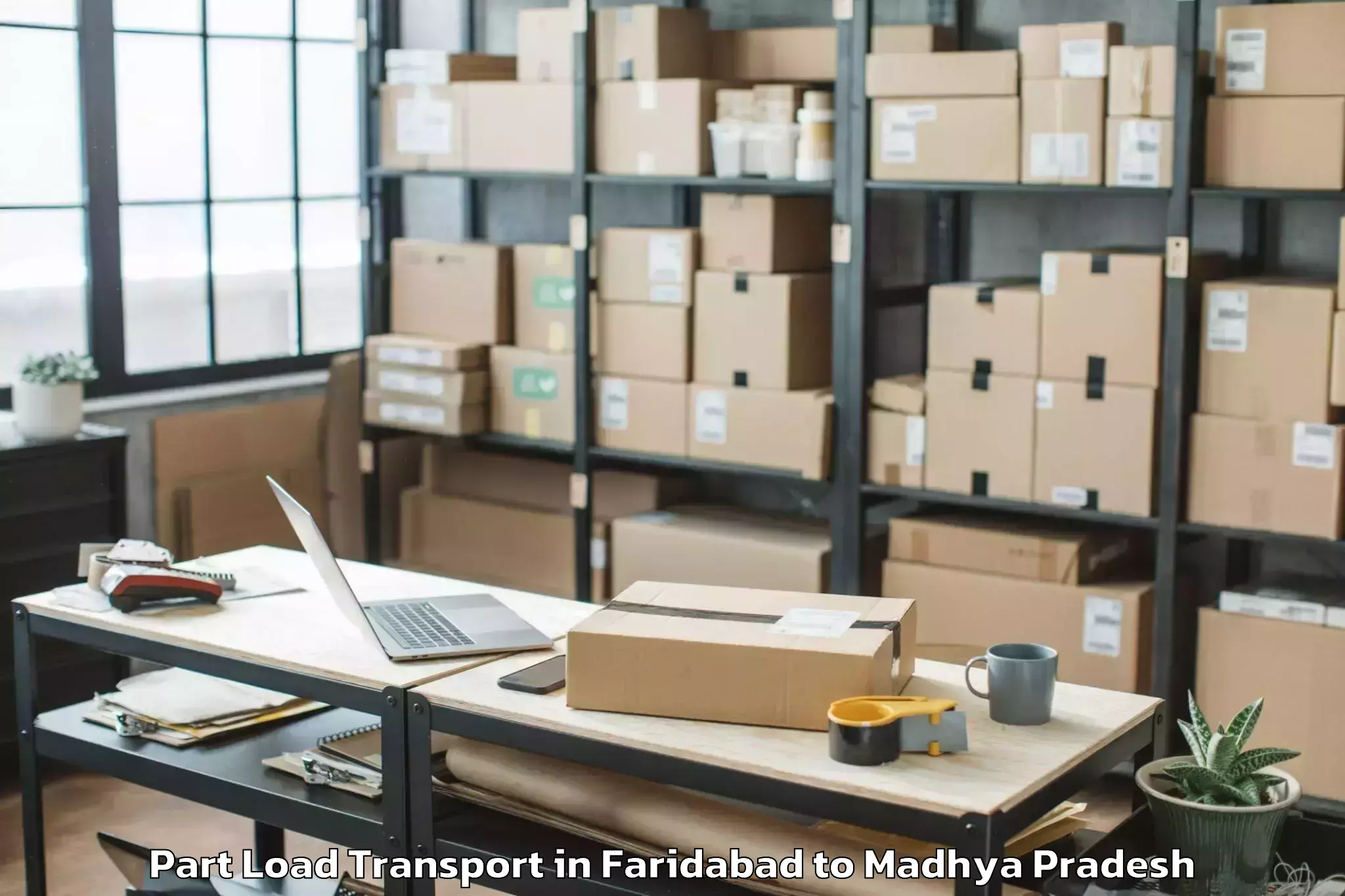 Faridabad to Majholi Part Load Transport Booking